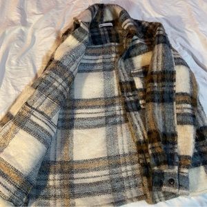 Plaid Flannel Over Shirt